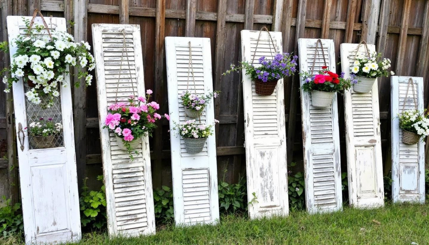 Comment transformer des volets usagés en éléments décoratifs pour le jardin ?